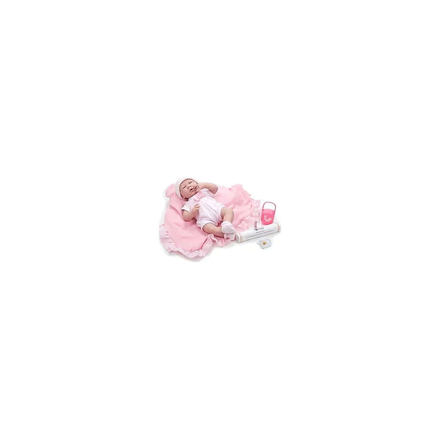 Berenguer Pembe Kundak Seti Gerçekçi Yenidoğan Oyuncak Bebek 39 Cm