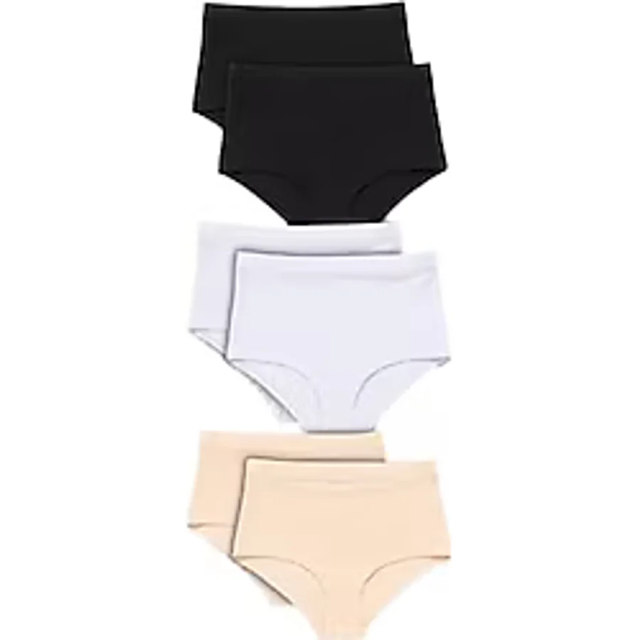 Berrak Yüksek Bel Toparlayıcı Külot 6'lı Paket Karışık Renk