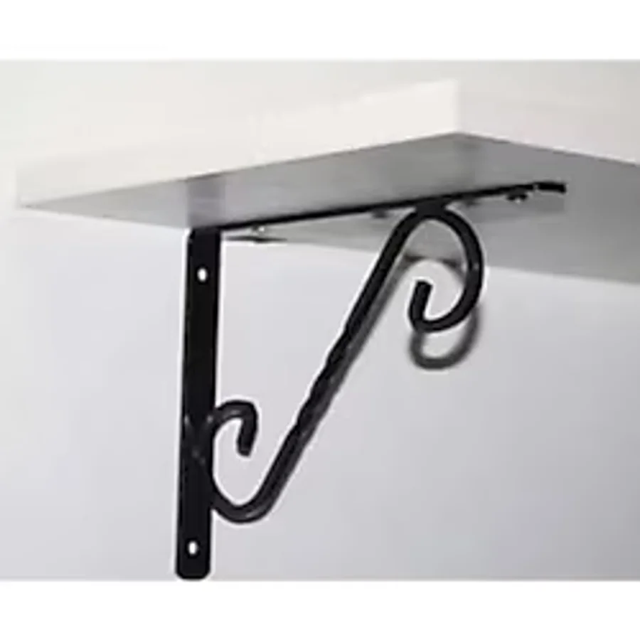 Beşel 23Cm Ferforje Siyah Raf Altı Raf Ayağı