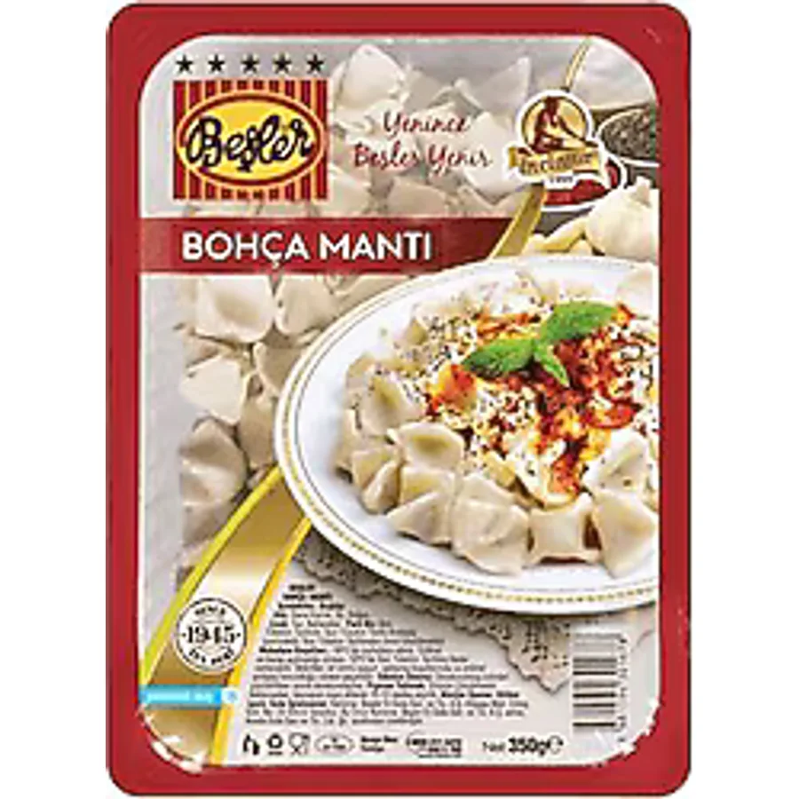 Beşler 350 gr Bohça Mantı
