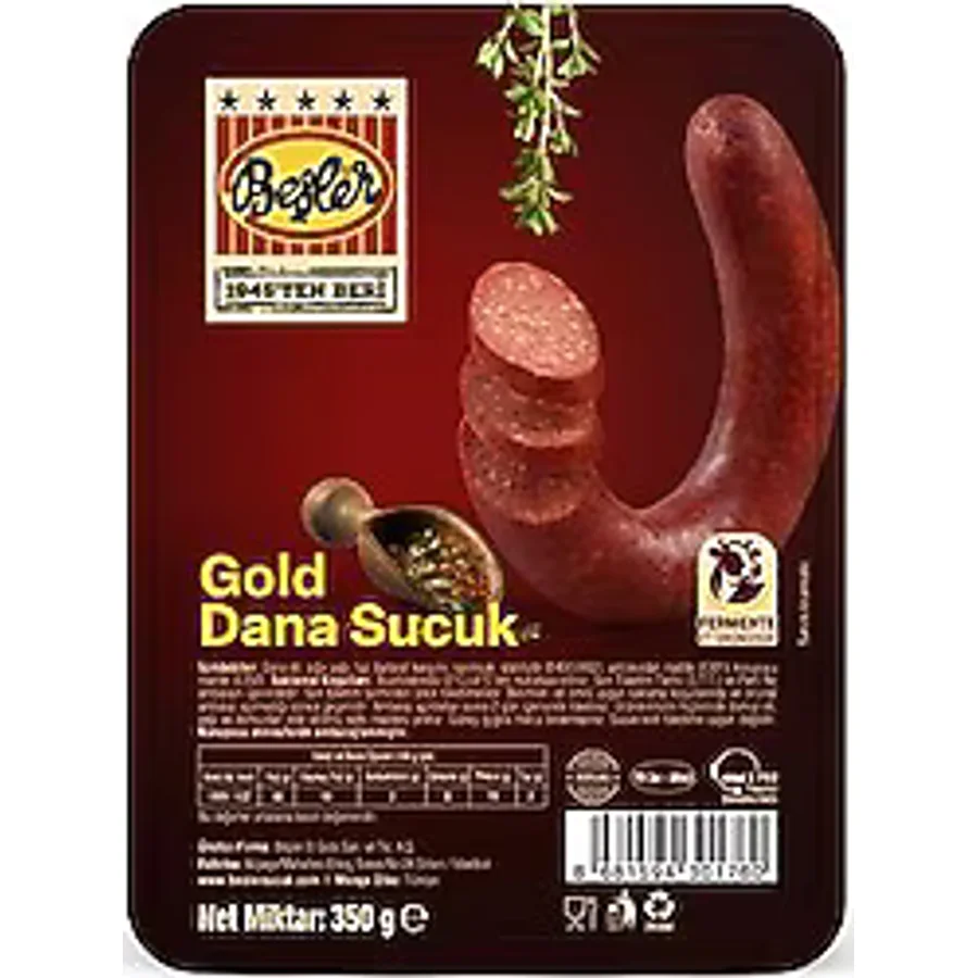 Beşler Dana Kangal Fermente Sucuk 350 gr
