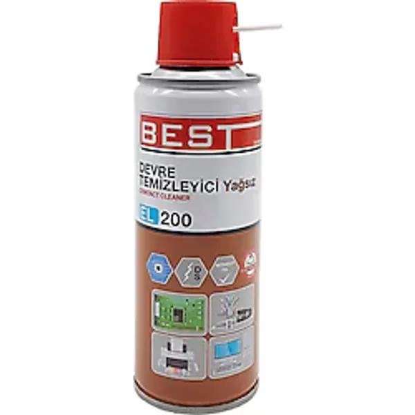 Best Elektronik Kart Devre Kontak Temizleyici Sprey Yağsız 200 ml