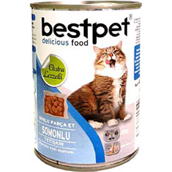 Bestpet Somon Balıklı 400 gr Yetişkin Konserve Kedi Maması