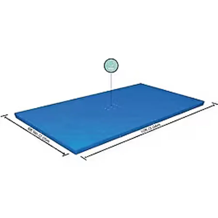 Bestway 58106 Dikdörtgen Havuz Örtüsü - 3,00m X 2,01m Yerüstü Havuzlar İçin Mavi