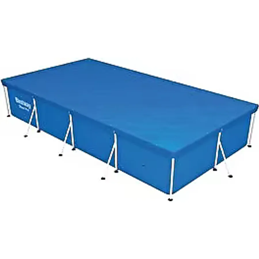 Bestway 58107 Dikdörtgen Havuz Örtüsü - 4,00 M X 2,11 M Yerüstü Havuzlar İçin Mavi
