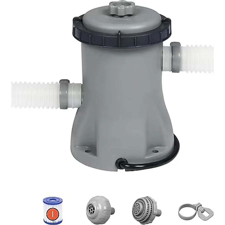 Bestway 58381 1,249 L Yer Üstü Havuz Devirdaim Filtre Sistemi Gri