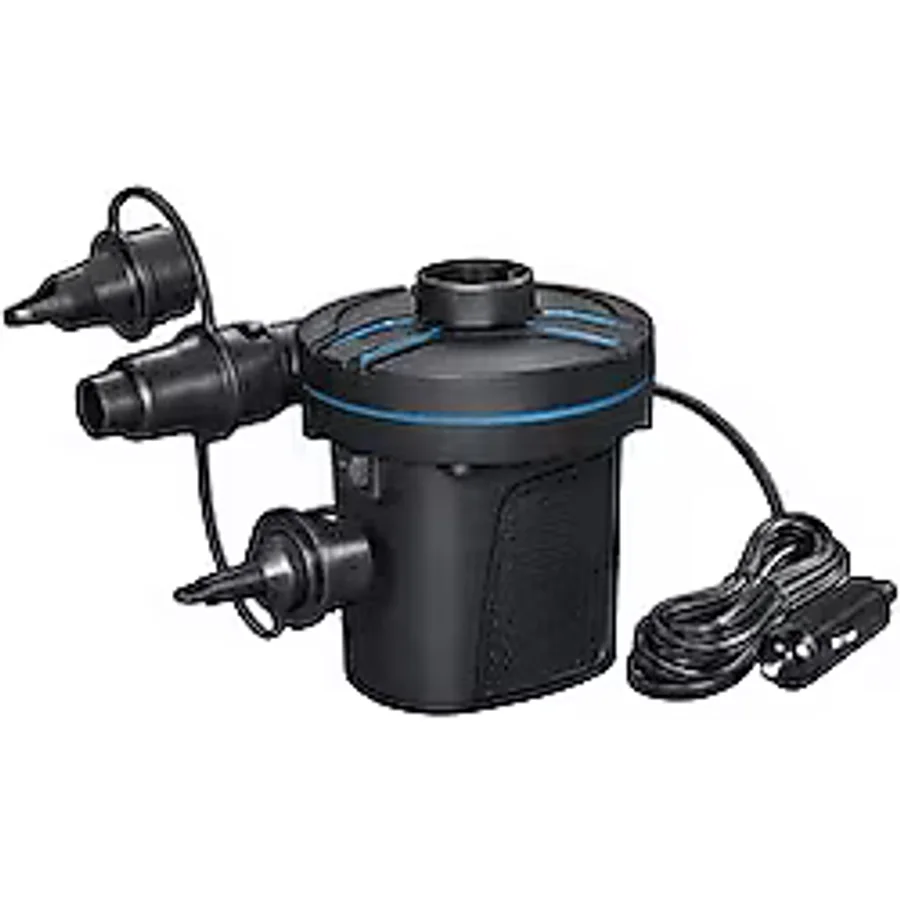 Bestway Çakmaklık Girişli 12v Otomatik Şişirme Pompası 62257 Siyah