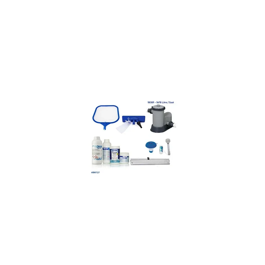 Bestway Full Havuz Temizlik Seti 58389 Bw727 Beyaz