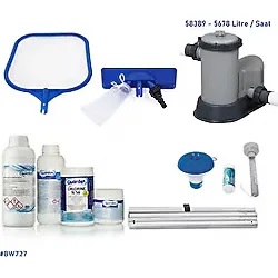 Bestway Full Havuz Temizlik Seti 58389 Bw727 Beyaz