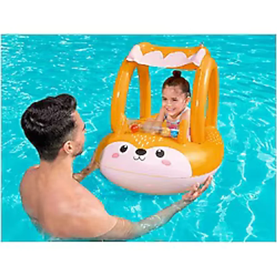 Bestway Gölgelikli Bot 94x66 cm Sarı Renkli Sevimli Temalı Çocuklar İçin