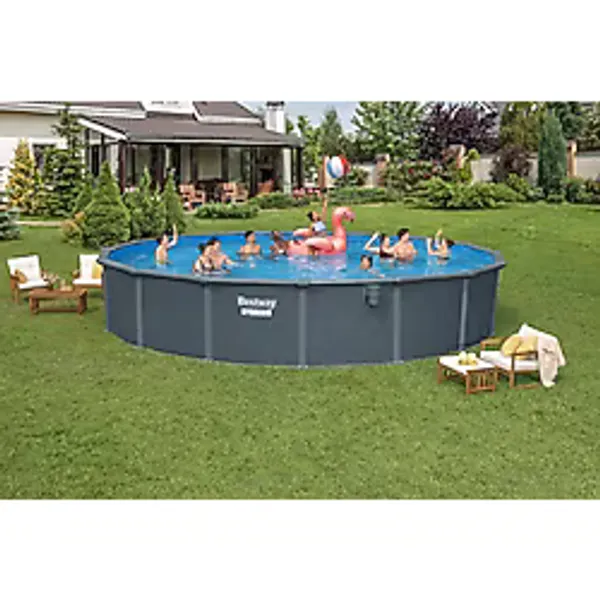 Bestway Prefabrik Havuz Hydrium Çelik Duvarlı Yer Üstü Çember Havuz Seti 7,32 M X 1,32 M 561Rp