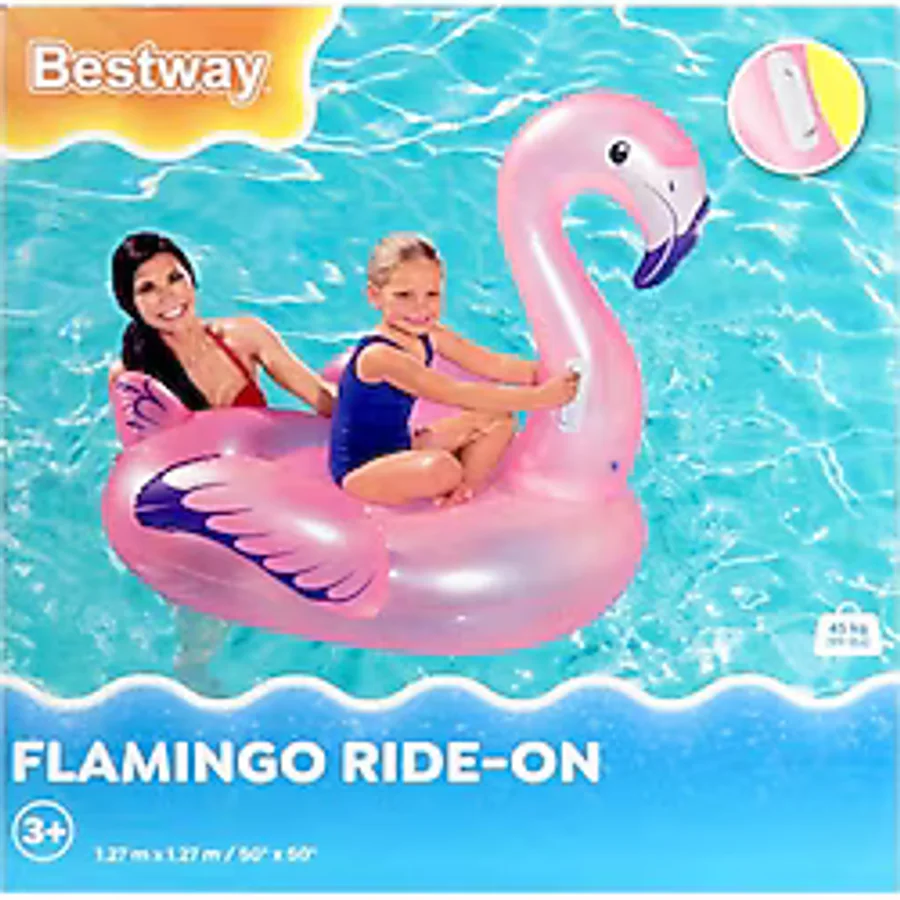 Bestway Tutmalı Flamingo Binici 127 x 127cm Kız Erkek Çocuk Oyuncak Eğitici Oyuncaklar