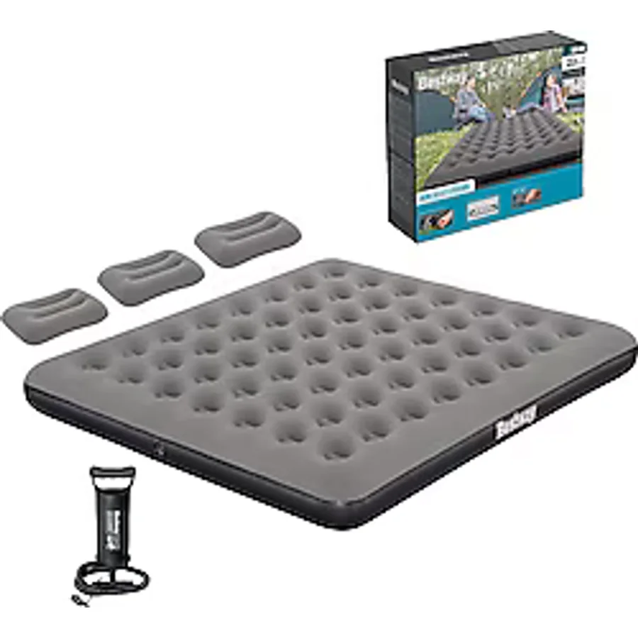 Bestway Ultra King 671HC BW149 El Pompalı Yastıklı 3 Kişilik Şişme Yatak