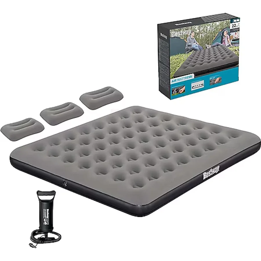Bestway Ultra King 671HC BW149 El Pompalı Yastıklı 3 Kişilik Şişme Yatak