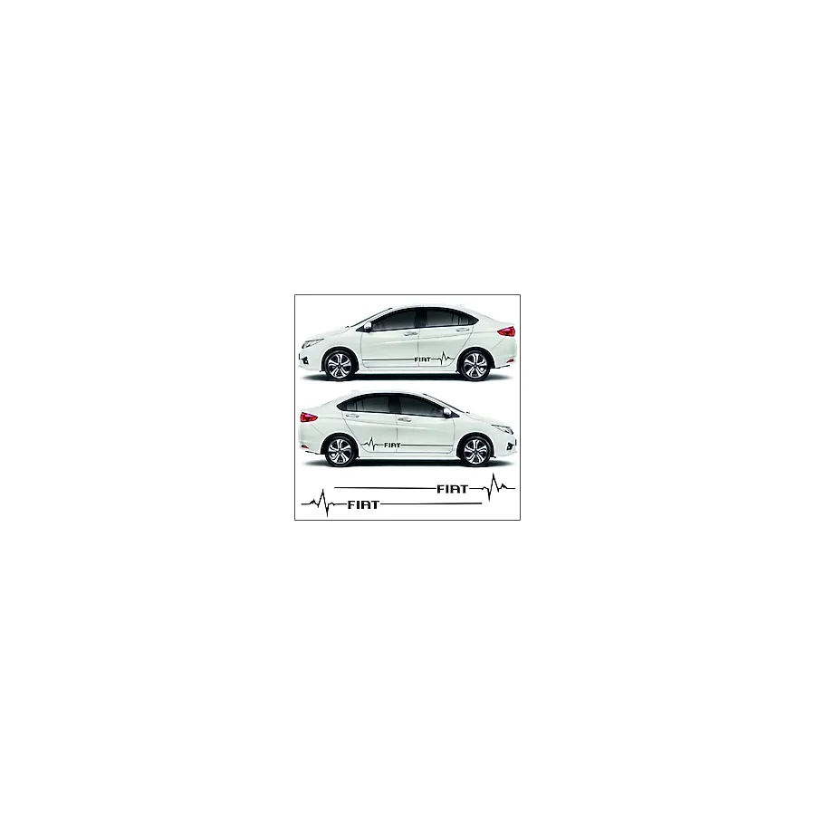 Beta Moda Hub Fiat Palıo İçin Uyumlu Aksesuar Yan Şerit Oto Ritim Sticker