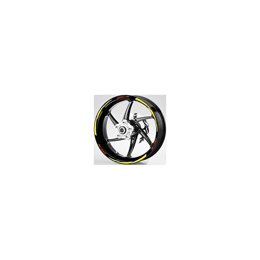 Beta Moda Hub Motosiklet Jant Şeridi Pcx Kırmızı Yazı Sarı Sağ-Sol/Ön-Arka
