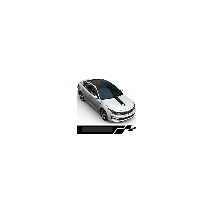 Beta Moda Hub Universal Oto Kaput Şerit Sticker Siyah 65x15 Cm
