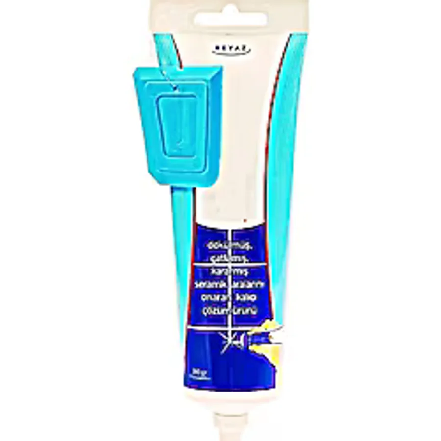 Beyaz Derz Dousu - Labo Küvet Fayans Derzi Kalemi 380Gr Spatula Hediyeli