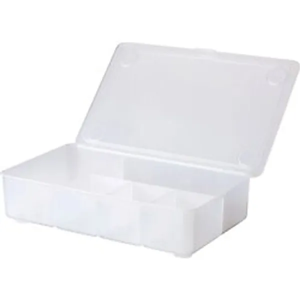 Beyaz Kapaklı Saklama Kutusu, 34X21X8 Cm, Takı ve Makyaj Malzemeleri İçin Ideal - Amber - Seçenek 1