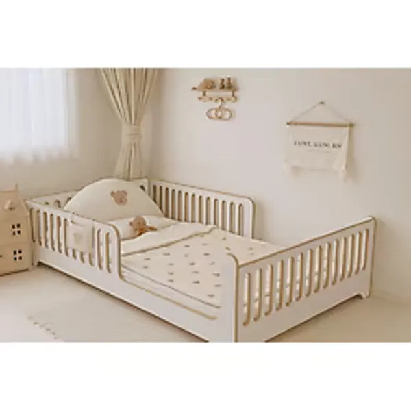 Beyaz Mdf Lisinia Model Montessori Bebek ve Çocuk Karyolası - 120 x 200 cm