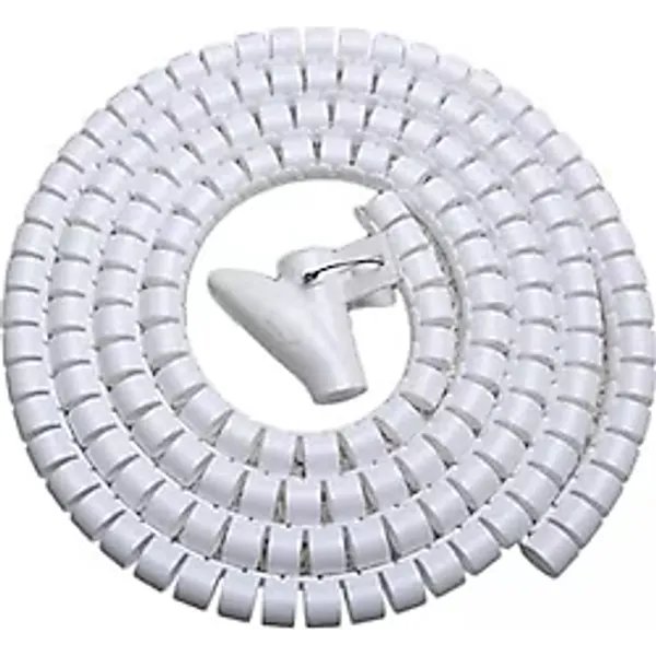 Beyaz Renk Spiral kablo toplayıcı kablo düzenleyici spiral Ø 0.28mm1,5m