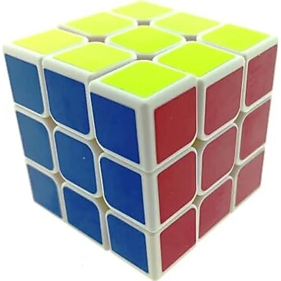 Beyaz Zemin Üzeri Renkli Zeka Küpü 3X3X3-6,8 cm
