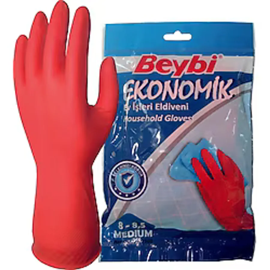 Beybi Ekonomik Medium 8 - 8.5 Beden Ev İşleri Eldiveni 10'lu
