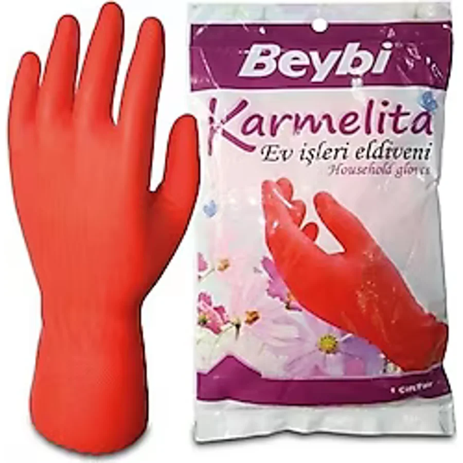 Beybi Karmelita Bulaşık Eldiveni No: 8.5