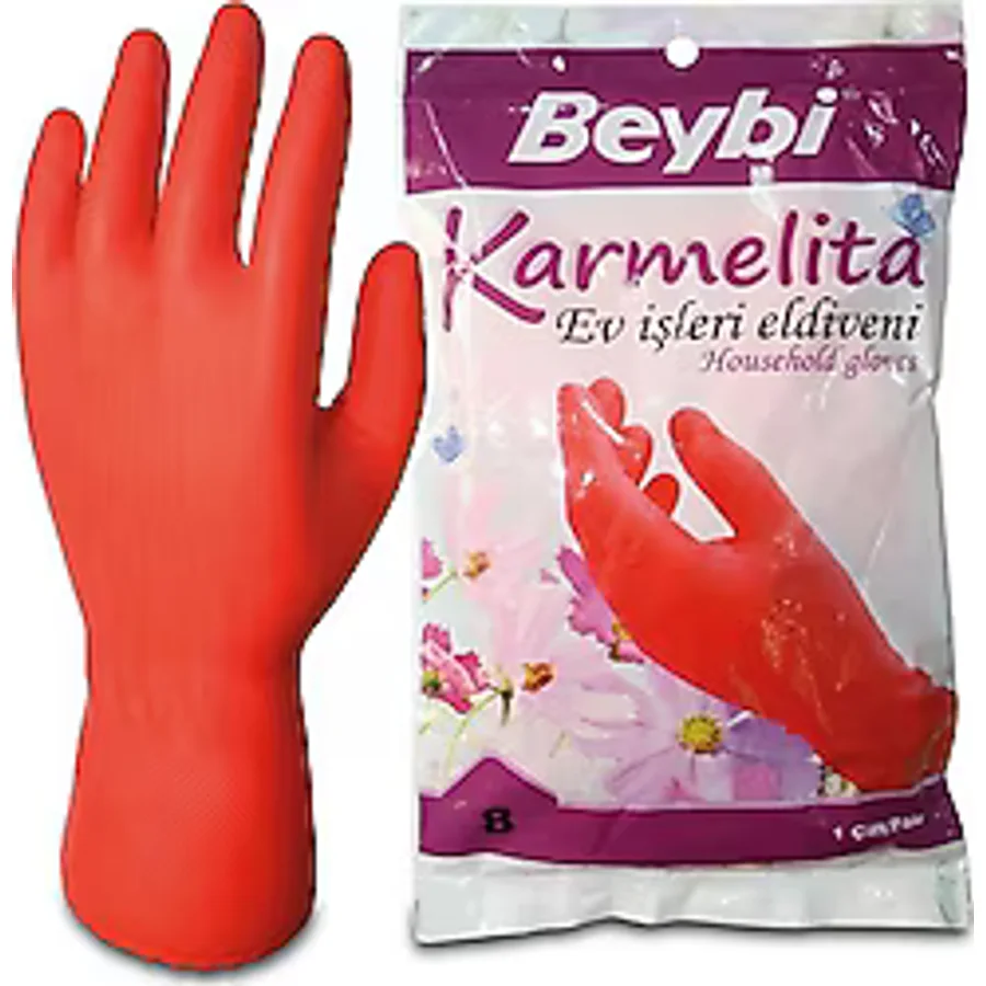 Beybi Karmelita Bulaşık Eldiveni No: 8