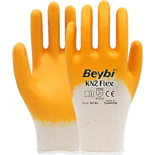 Beybi KN2 Flex Nitril Kaplı Pamuklu İş Eldiveni