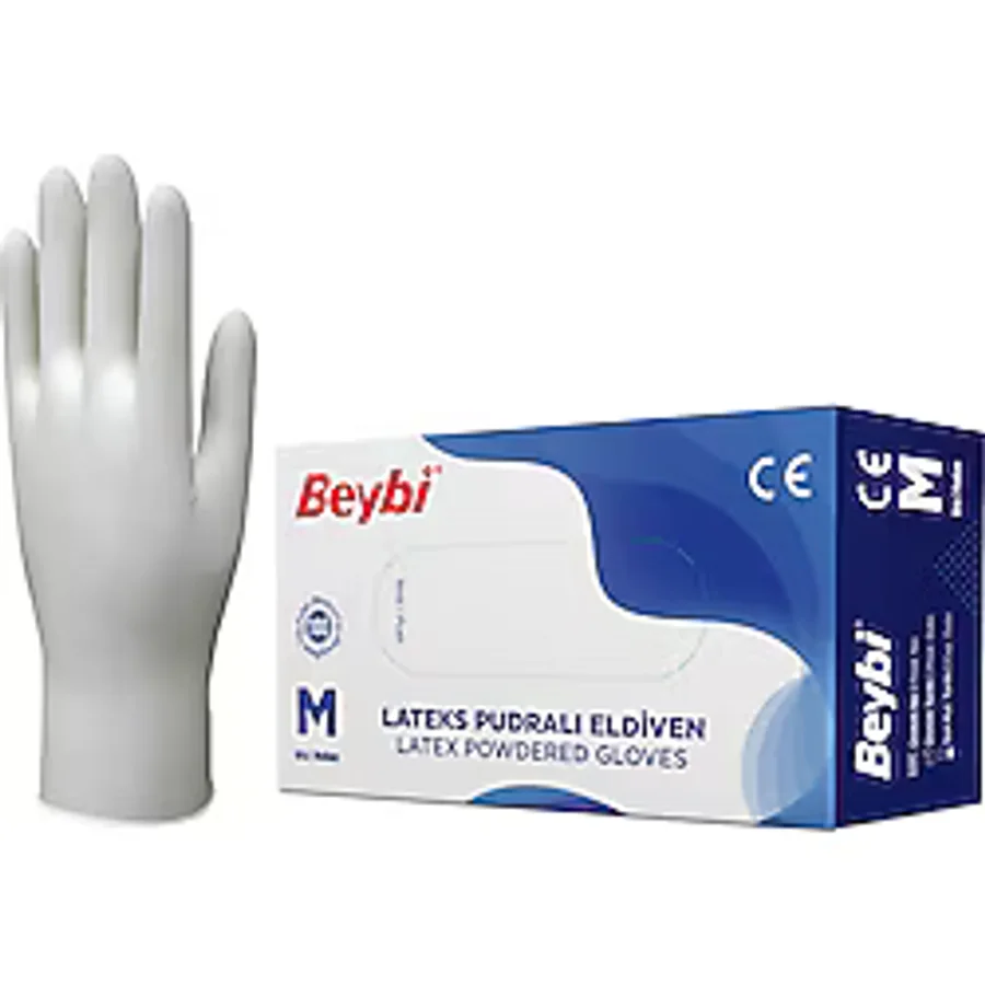 Beybi Lateks Pudralı Eldiven 100'lük Kutu