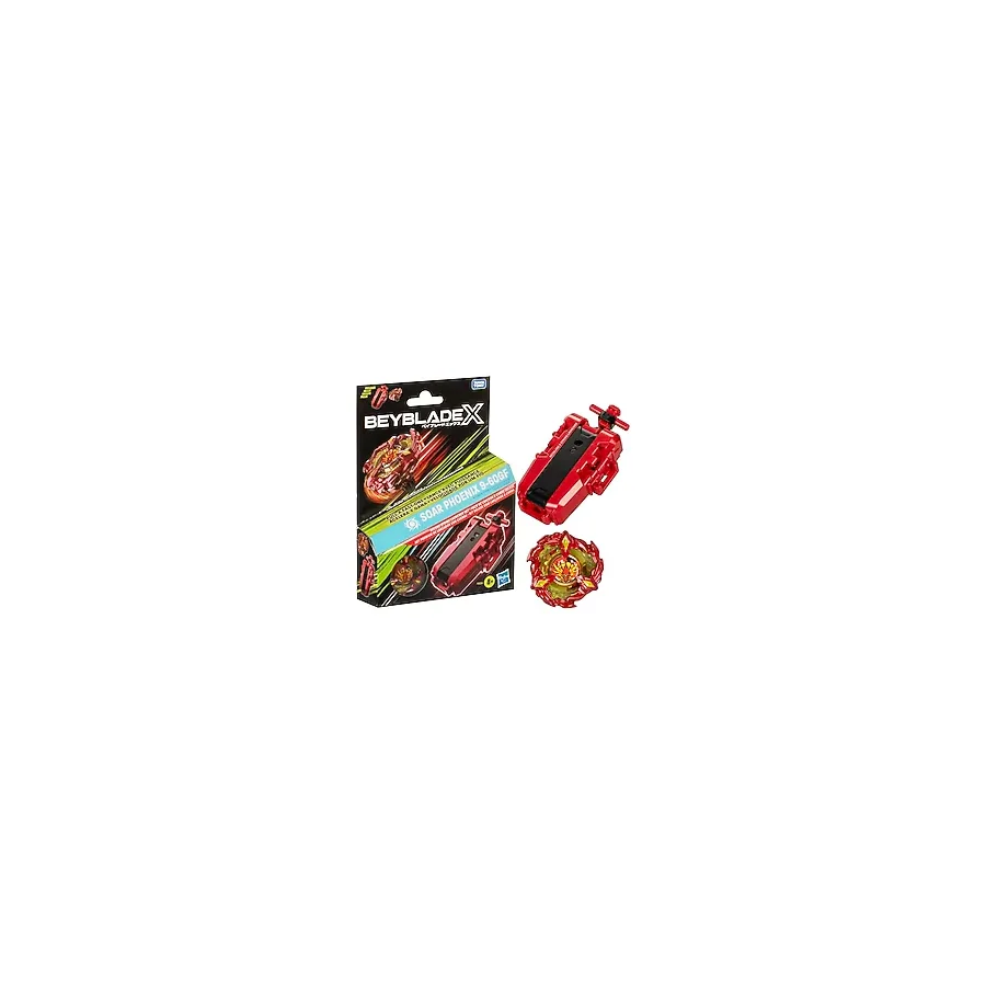 Beyblade X Soar Phoenix 9-60GF Deluxe İp Fırlatıcı Seti, Saldırı Tipi Sağ Dönen Top Oyuncak; 8 Yaşındaki Erkek ve Kız Çocuklar için Harika Hediye