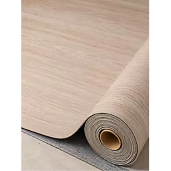 Beylini PVC Zemin Kaplama Ahşap Desen Keçeli Kalın Yer Zemin Döşemesi Mineflo Soba Altı Parke Desen Yer Muşambası Parke, Bej - 200x100