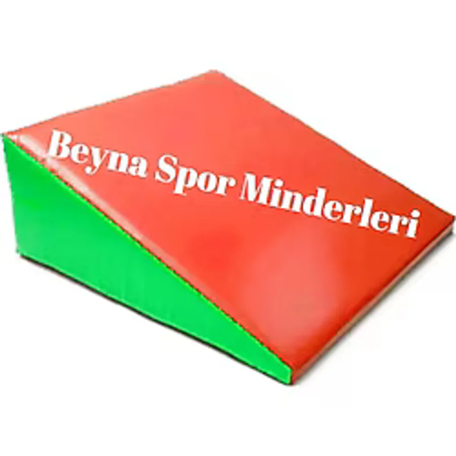 Beyna Minder Üçgen Takla Minderi 120 50 20 Cm Kırmızı - Yeşil