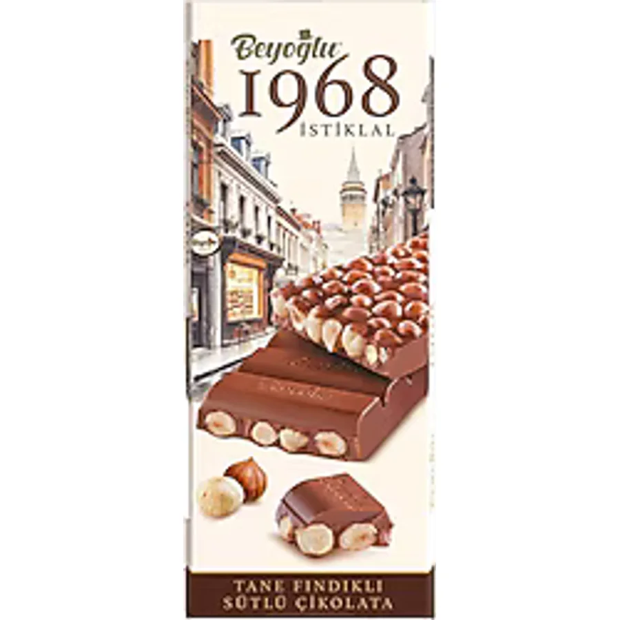 Beyoğlu 1968 İstiklal Tane Fındıklı Sütlü Çikolata 175 gr