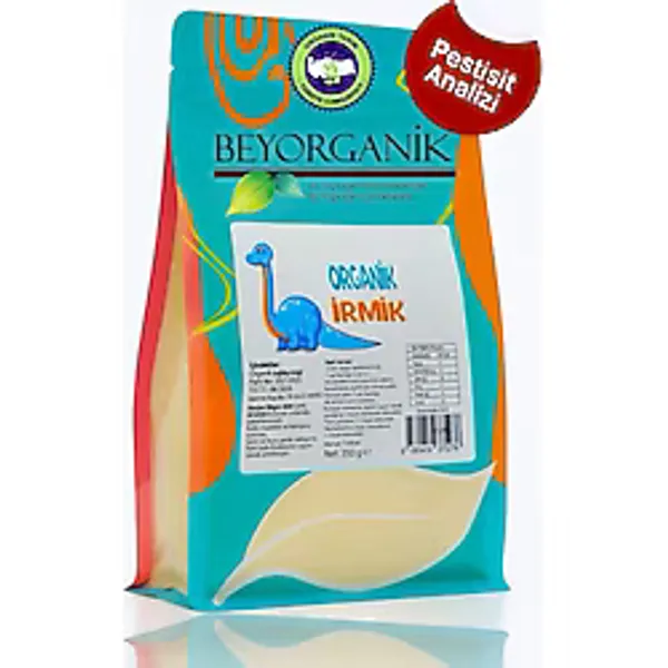 BEYORGANİK Organik Bebek Irmik 350gr (PESTİSİT VE AFLATOKSİN ANALİZLİ)