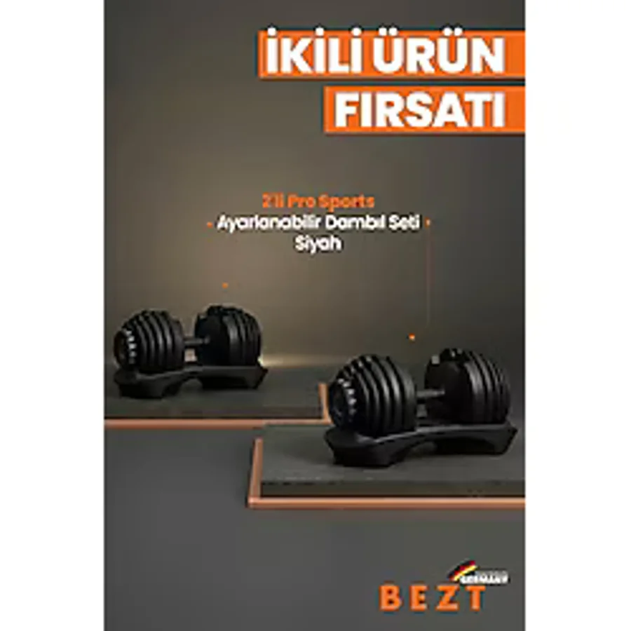 Bezt Pro Sports 40 kg Ayarlanabilir Dambıl Seti 2'li