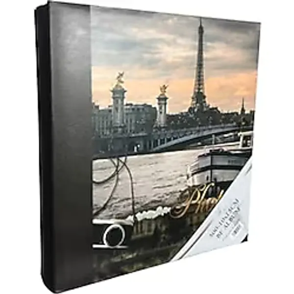 BF Albüm 10X15 500'Lük Manzaralı Beyaz Sayfalı Fotoğraf Albümü (EYFEL KULESİ)