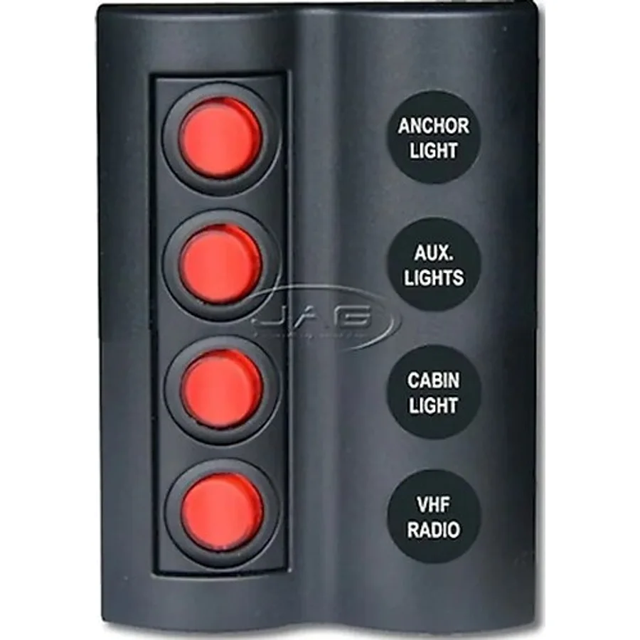 Bfy 4'lü Switch Panel Işıklı ve Otomatik Sigortalı