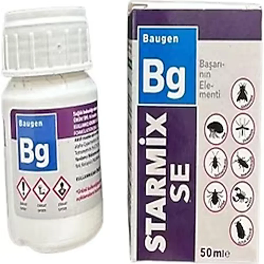 BG Haşere Öldürücü StarmixSe 50 ml(Karasinek ,Hamam Böçeği ,Tahta kurusu ,Pire ve kene Öldürücü)