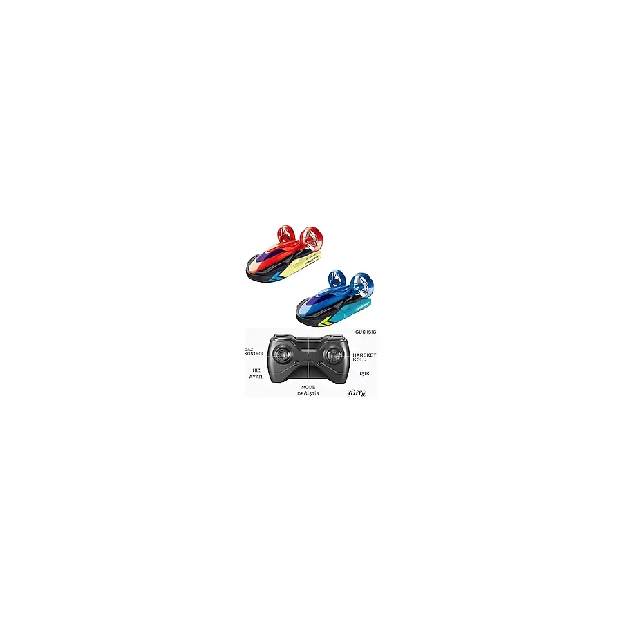 Bg Store Oyuncak Uzaktan Kumandalı Şarjlı Suda ve Karada Giden Bot Tekne Alligator, Hem Suda Hem De Karada Gitme Özellikli, Kırmızı ve Mavi Renk Seçenekli, RC Araç Tekne Bot, Havuz Göl Oyuncağı (Kırmı