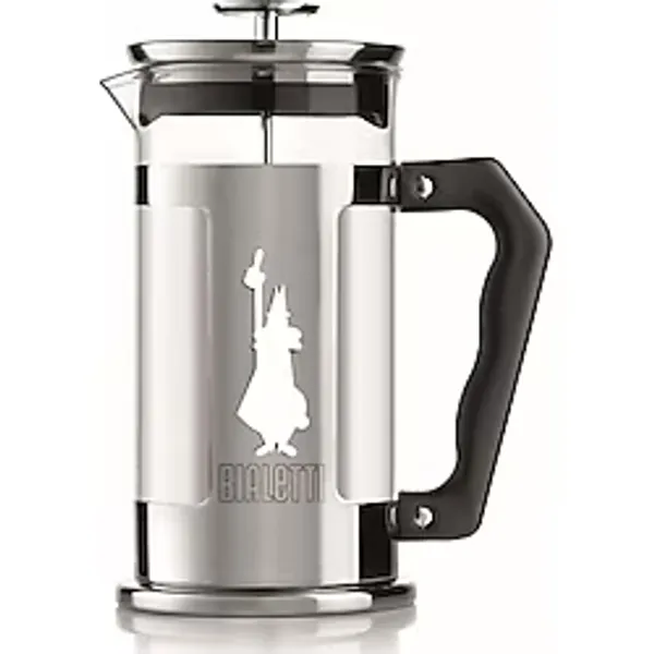 Bialetti - Preziosa French Press: Yaklaşık 350ML Kapasiteli Kahve Hazırlayıcı - 18/10 Paslanmaz Çelik Gövde - Bulaşık Makinesinde Yıkanabilen Borosilikat Cam Sürahi - Paslanmaz Çelik Filtre Sistemi