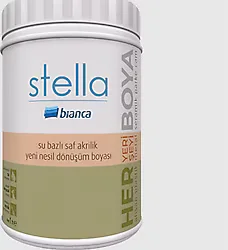 Bianca Stella 1 lt 0800 Siyah Su Bazlı Saf Akrilik Boya