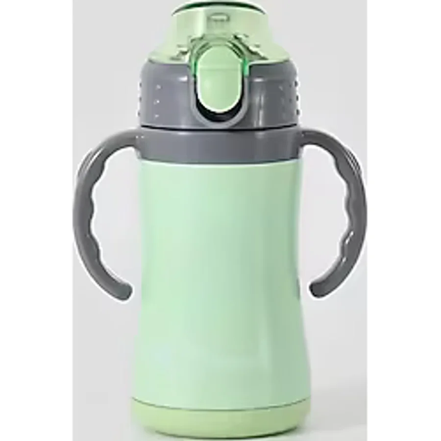 Biberon Termos Çelik Çift Katlı 280ml Renkli - Pembe Pembe