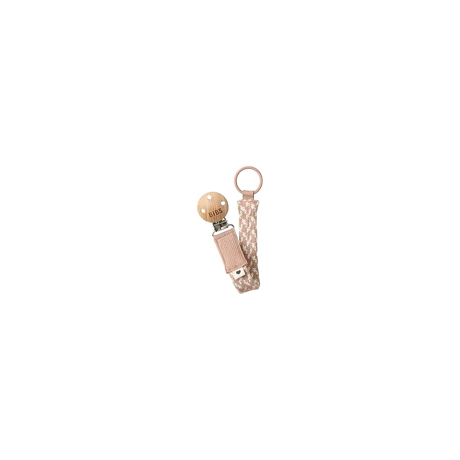 Bibs Paci Braid Emzik Askısı -Blush/Ivory
