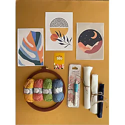 BibuPunch Deneme Seti (PASTEL RENKLER) - Punch Nakışını Merak Edenler Ve Denemek Isteyenler İçin Deneyim Kiti