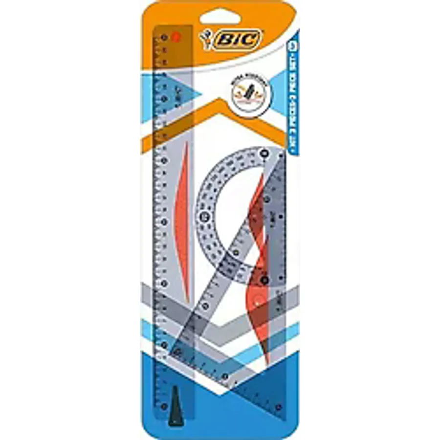 Bic 30 cm 3'lü Cetvelli Çizim Seti