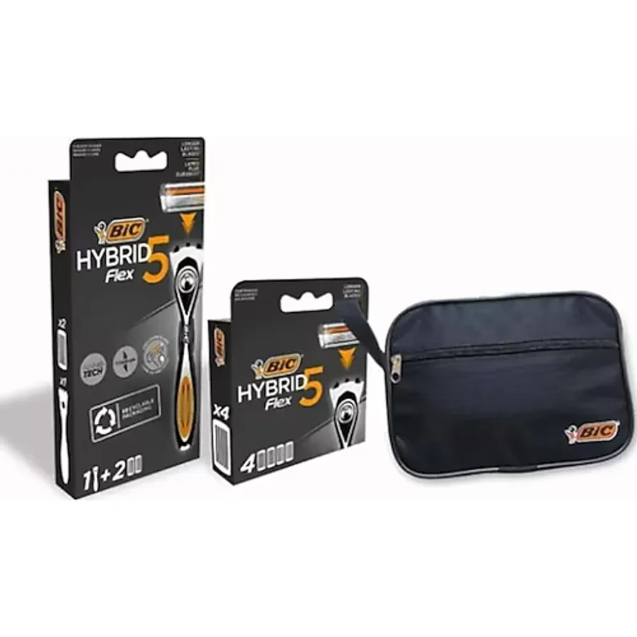 Bic Flex 5 6 Yedekli Tıraş Bıçağı ve Çanta