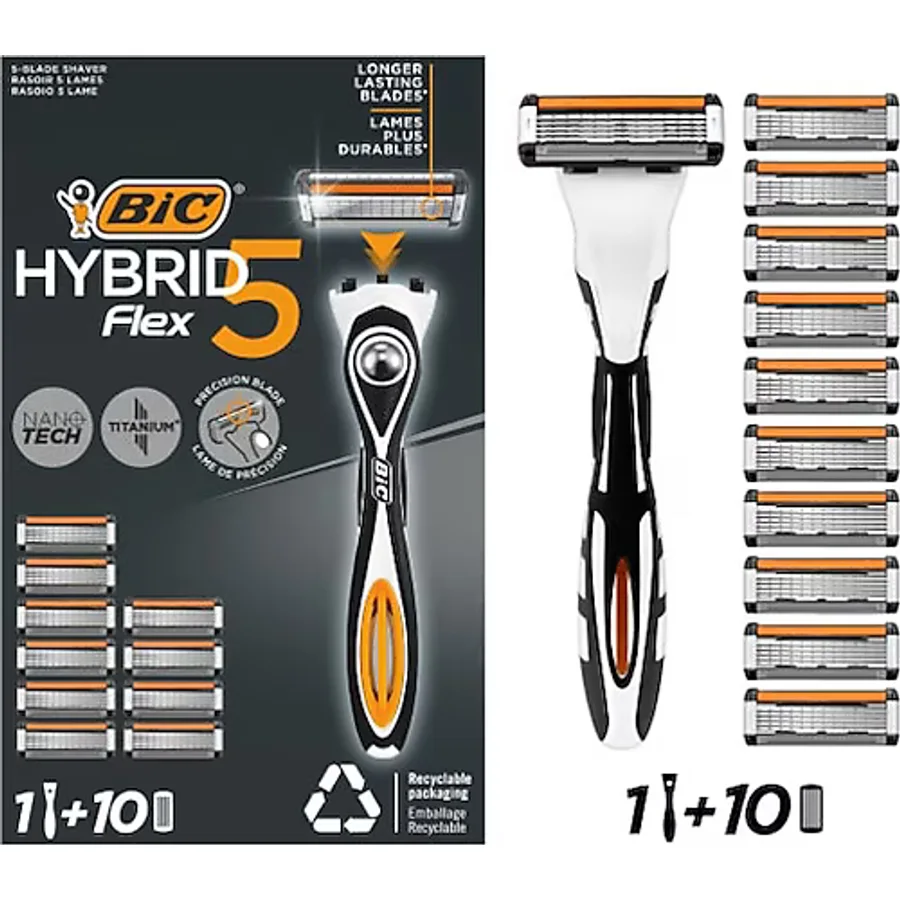 Bic Hybrid 5 Flex 10 Başlıklı Tıraş Bıçağı