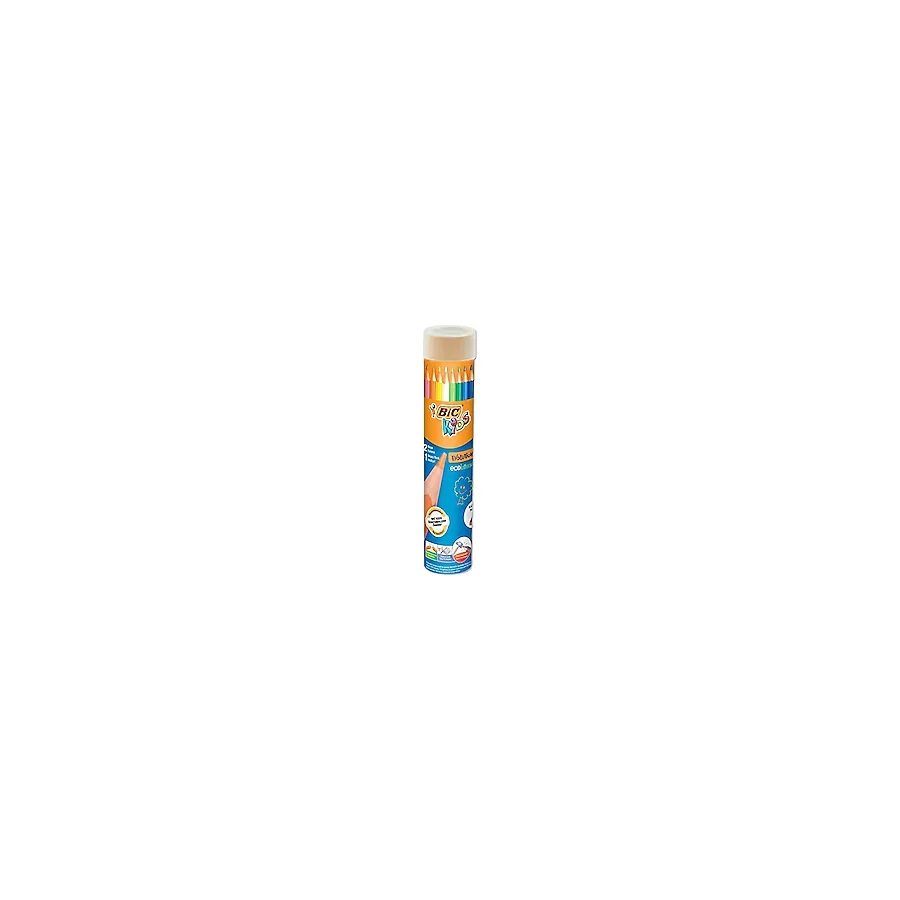 Bic Kids Evolution Metal Tüp Üçgen 12+1'li Jumbo Kuru Boya Seti